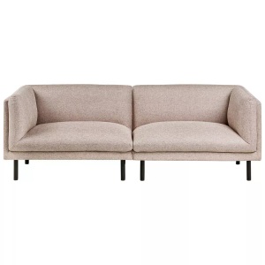 Beliani, Beliani - 3 Sitzer Sofa aus Stoff Modern VORGOD, One Size, Braun Medium