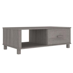 vidaXL, vidaXL Couchtisch HAMAR Hellgrau 100x55x35 cm Massivholz Kiefer