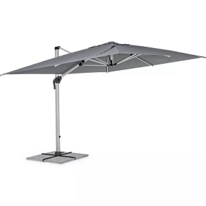 mutoni Garten Deluxe, Sonnenschirm Ines 300x400 eloxiert-dunkelgrau, Sonnenschirm Ines 300x400 eloxiert-dunkelgrau