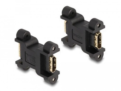 Delock, Delock Adapter mit Schraubanschluss HDMI - HDMI, Delock Adapter mit Schraubanschluss HDMI - HDMI