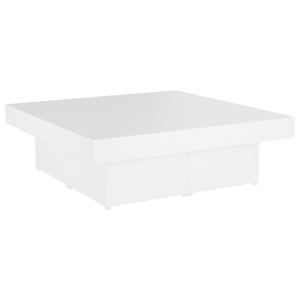 vidaXL, vidaXL Couchtisch Weiß 90x90x28 cm Spanplatte