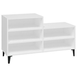 vidaXL, vidaXL Schuhregal Weiß 102x36x60 cm Holzwerkstoff