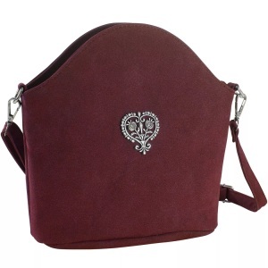 TecTake, Handtasche Blütenherz Damen Rot ONE SIZE, Tectake - Handtasche Blütenherz, für Damen, Rot, Größe M