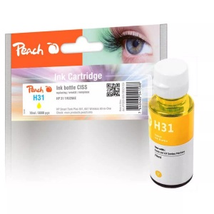 Peach, Peach Tintenbehälter gelb kompatibel zu HP 1VU28AE, 31 y, Peach Tinte HP 31 (1VU28AE) Yellow