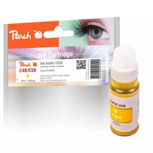 Peach, Peach Tintenbehälter gelb kompatibel zu Canon GI-40/50Y, Peach Tinte Canon GI-40/50 Yellow