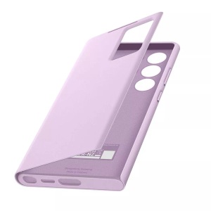 Samsung, SAMSUNG Smart View Wallet Case - Booklet (Passend für Modell: Samsung Galaxy S23 Ultra), Samsung Book Cover Smart View Galaxy S23 Ultra Lavendel