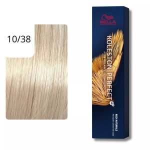 Wella Professionals, Wella Professionals Color Kolestone Perfect ME+ RICH NATURALS 10/38 hell-lichtblond gold-perl 60ml, Wella Koleston Perfect Me+ Pure Naturals Haarfarbe 60 ml Rich Naturals Haarfarbe: 10/38 hell-lichtblond gold-perl