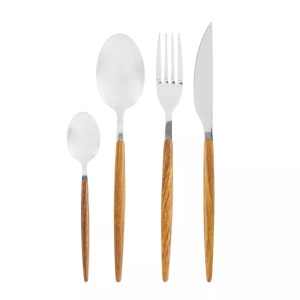 SCHOU, Besteck Set (16 Teilig) Holzoptik Besteck Set (16 Teilig) Holzoptik, 