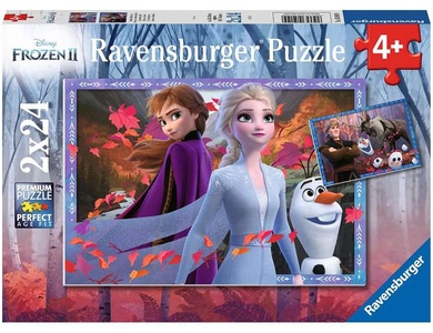 Ravensburger, Ravensburger Puzzle Frozen 2, Altersempfehlung, Puzzle Ravensburger DFZ 2: Frostige Abenteuer 2 X 24 Teile