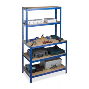B2X, B2X - Lagerregal mit Werkbank, 105cm, B2X - Lagerregal mit Werkbank, 105cm