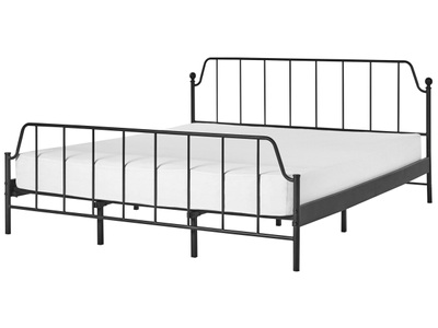 Beliani, Bett mit Lattenrost aus Eisen MAURESSAC Bett mit Lattenrost aus Eisen MAURESSAC