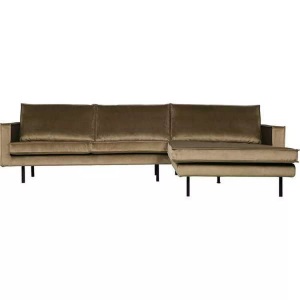 mutoni casual, Ecksofa mit Longchair Rodeo Rechts Taupe, Ecksofa Rodeo mit Longchair Rechts Velvet Taupe 300x155