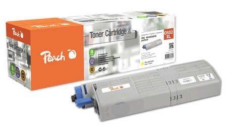 Peach, Peach Tonermodul gelb kompatibel zu OKI 46490401, Peach Toner OKI 46490401 Yellow
