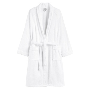 LA REDOUTE INTERIEURS, Kimono-Bademantel aus Frottee 450 g/m², La Redoute Intérieurs - Peignoir éponge col kimono 450g/m², für Damen, Weiss, Größe 42