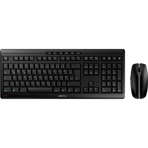 Cherry, STREAM DESKTOP, Desktop-Set, CHERRY Stream Funk, Kabellos Tastatur, Maus-Set Deutsch, QWERTZ Schwarz