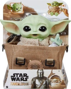Mattel, Disney Star Wars Mandalorian The Child Baby Yoda Funktionsplüsch & Tasche Geschenkset, Disney Star Wars 