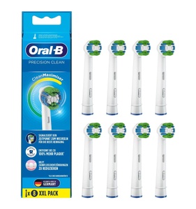 Oral-B, ORAL-B Precision Clean Bürstenköpfe - Ersatzbürstenköpfe (Weiss), Oral-B - Aufsteckbürsten 8 St, One Size, Weiss