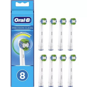 Oral-B, ORAL-B Precision Clean Bürstenköpfe - Ersatzbürstenköpfe (Weiss), Oral-B - Aufsteckbürsten 8 St, One Size, Weiss