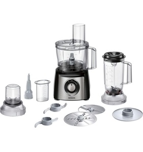 Siemens, Siemens Mk3501M Stainless Steel - Kompakt-Küchenmaschine (Edelstahl/Schwarz), Siemens Food-processor MultiTalent 3 schwarz MK3501M ? Küchenmaschine ? Edelstahl