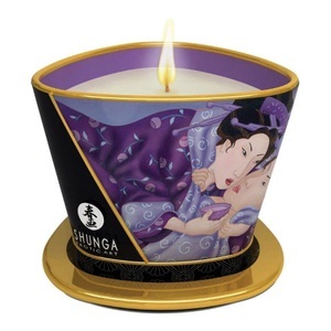 Shunga Erotic Art, Shunga Erotic Art - Massage-Kerze Lueur et Caresses Romance Vin - 80 ml, Massagekerze Sparkling Strawberry 170 ml