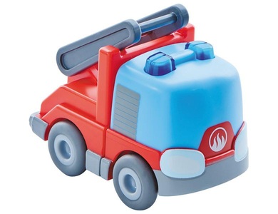 Haba, Kugelbahn Kullerbü - Feuerwehr-Leiterwagen, Spielfahrzeug, Fahrzeug KULLERBÜ ? FEUERWEHR-LEITERWAGEN für Spielbahn
