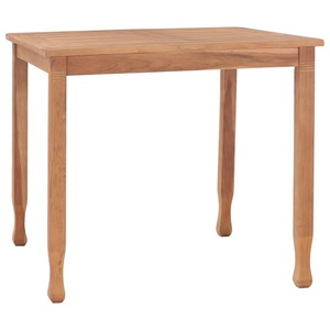 vidaXL, vidaXL Garten-Esstisch 85x85x75 cm Teak Massivholz, vidaXL Garten-Esstisch 85x85x75 cm Teak Massivholz