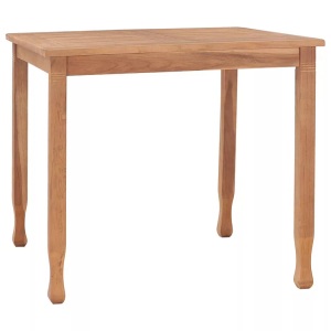 vidaXL, vidaXL Garten-Esstisch 85x85x75 cm Teak Massivholz, vidaXL Garten-Esstisch 85x85x75 cm Teak Massivholz