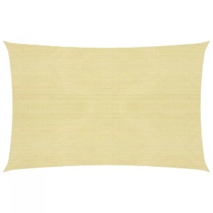 vidaXL, vidaXL Sonnensegel 160 g/m² Beige 3,5x5 m HDPE, vidaXL Sonnensegel 160 g/m² Beige 3,5x5 m HDPE