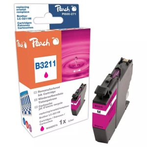 Peach, Peach Brother LC-3211, mag, PEA, REM, FW, Peach B3211 M Druckerpatrone ma ersetzt Brother LC-3211M für z.B. Brother DCPJ 572 DW, Brother DCPJ 774 DW, Brother MFCJ 895 DW, Brother MFCJ 497 DW