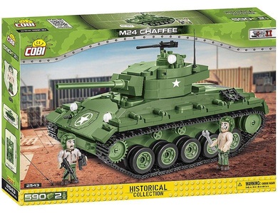 Cobi, WW2 M24 Chaffee, Konstruktionsspielzeug, COBI 2543 - Historical Collection, M24 Chaffee, Panzer, Bauset