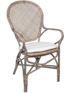 mutoni Garten Deluxe, Gartensessel mit Armlehne Edelina Natur, Gartensessel mit Armlehne Edelina Natur