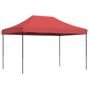 vidaXL, vidaXL Partyzelt Faltbar Pop-Up Burgunderrot 410x279x315 cm, vidaXL Partyzelt Faltbar Pop-Up Burgunderrot 410x279x315 cm