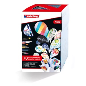 edding, edding Filzstifte Colour happy box 69, edding Pinselstift Colour happy box 69 Stück