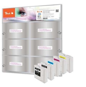Peach, Tinte Spar Pack PI500-121, Peach B970/1000VALBP 5 Druckerpatronen (2*bk, c/m/y) ersetzt Brother LC-970/LC-1000VALBP für z.B. Brother DCP -135 C, Brother DCP -150 C