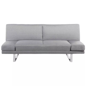 Beliani, Schlafcouch aus Polyester Skandinavisch YORK Schlafcouch aus Polyester Skandinavisch YORK, Beliani - Schlafsofa aus Polyester Skandinavisch YORK, One Size, Rauch