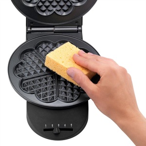 Tefal, Tefal Wm310D - Waffeleisen (Edelstahl/Schwarz), Tefal WM310D Ultra Compact Waffeleisen