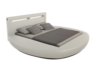 Vente-unique, Bett ABULIS II Kunstleder mit LEDs Bett ABULIS II Kunstleder mit LEDs, 