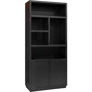 Richmond Interiors, Bücherschrank Oakura schwarz 100x220