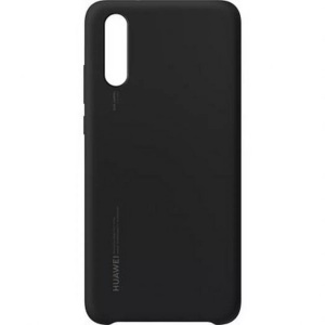 Huawei, Huawei P20 Silikon Case Hülle Schwarz (51992365), Huawei - Hülle Halbsteif P20, Schwarz