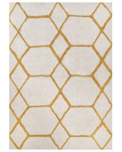 Beliani, Teppich aus Baumwolle Modern BEYLER Teppich aus Baumwolle Modern BEYLER, Beliani - Teppich aus Baumwolle Modern BEYLER, 160 cm, Schneeweiss