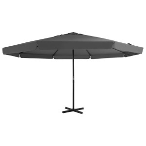 Diverse Hardware, Sonnenschirm mit Aluminium-Mast 500 cm Anthrazit, vidaXL Sonnenschirm mit Aluminium-Mast 500 cm Anthrazit