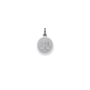 MUAU Schmuck, Anhänger Sternzeichen Waage Weissgold 750, 19x12mm Damen  ONE SIZE