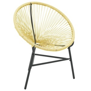 vidaXL, vidaXL Garten-Acapulco-Stuhl Poly-Rattan Beige