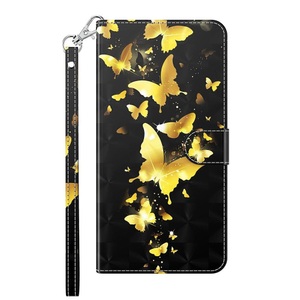 Cover-Discount, Galaxy A12 - Etui Glitzer Effekt Schmetterling