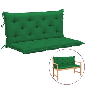 vidaXL, vidaXL Auflage für Hollywoodschaukel Grün 120 cm Stoff, 