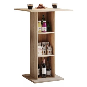 MID.YOU, MID.YOU Bartisch in holzwerkstoff 70/70/108 cm , Standos , Sonoma Eiche , 70x108 cm , melaminharzbeschichtet,Nachbildung , 000657015402, VCM - Holz Bartisch Tresen Stehtisch Bistrotisch Bartresen hoher Tisch Standos, 70 CM, Sonoma-Eiche