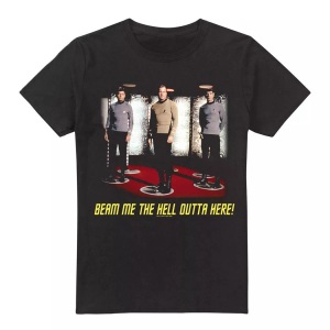 Star Trek, Star Trek - Beam Me Out TShirt, für Herren, Schwarz, Größe M