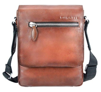undefined, Bugatti - Leder-Kuriertasche Domus - Camel, 
