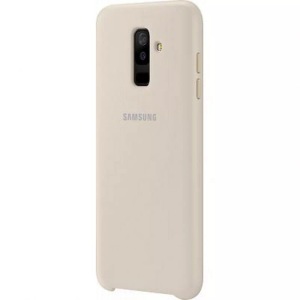 Samsung, Samsung Galaxy A6 Plus (2018) Dual Layer Cover Hardcase Hülle Gold (EF-PA605CFEGWW), Samsung - Hülle EF-PA605CF A6 Plua 2018, Gelbgold