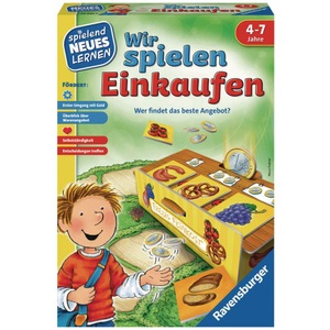 Ravensburger, Ravensburger Spielen und Lernen Wir spielen Einkaufen, Ravensburger 24985 - Wir spielen Einkaufen - Spielen und Lernen für Kinder Lernspiel für Kinder ab 4-7 Jahren Spielend Neues Lernen für 2-4 Spieler
